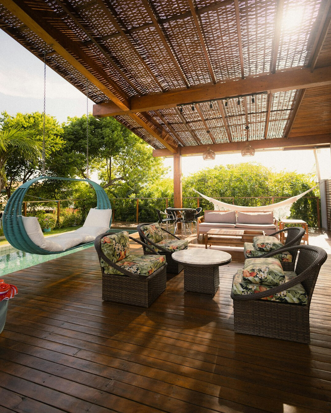 celebrity home exterior terrace