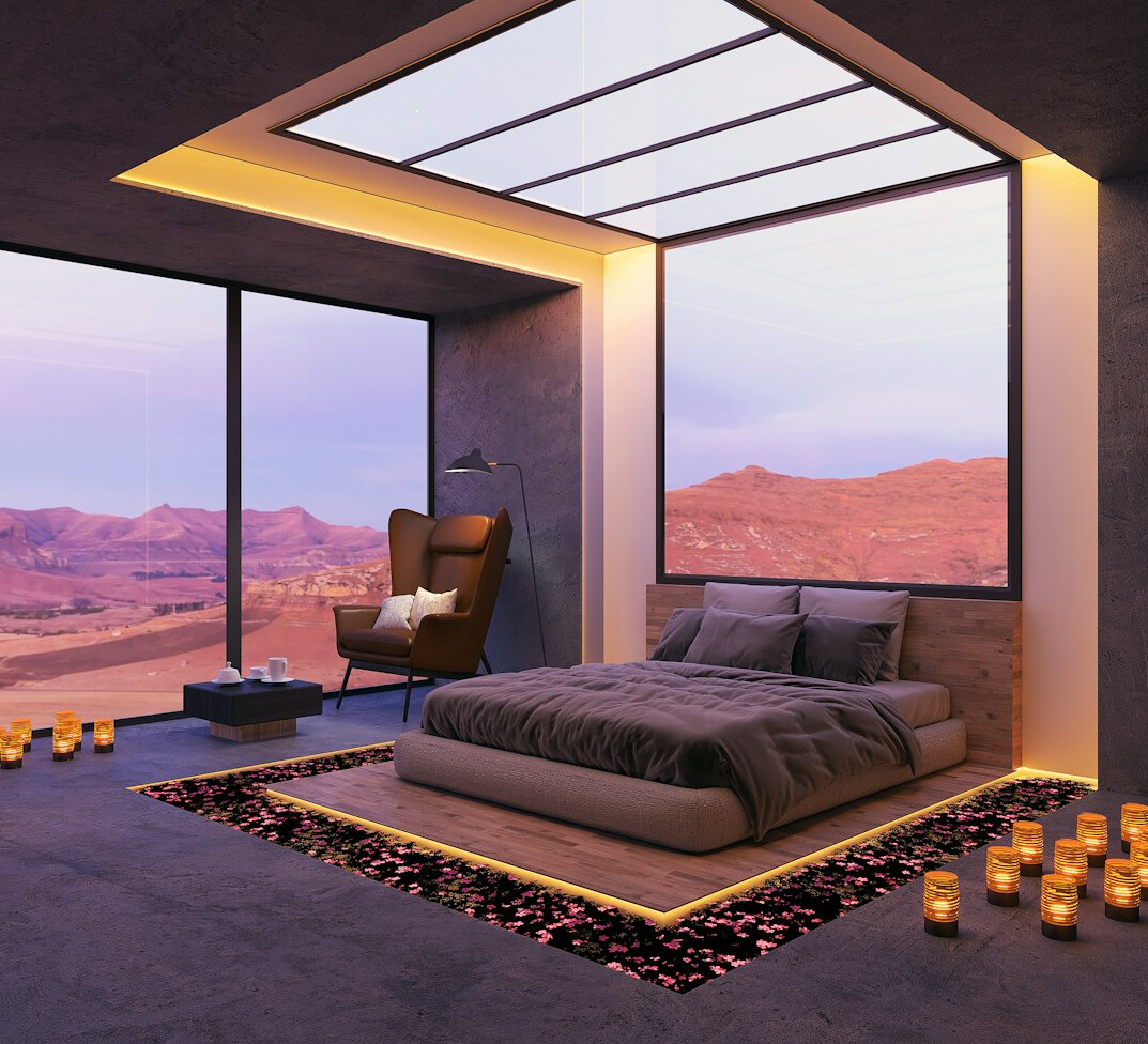 luxury bedroom celebrity villa
